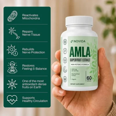 Novida capsule supplement centred on amla extract