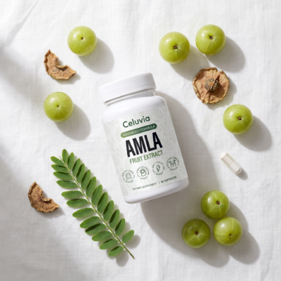 Celuvia capsule formula with amla as its single active ingredient